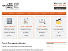 Tablet Screenshot of creditrecoveries.co.nz